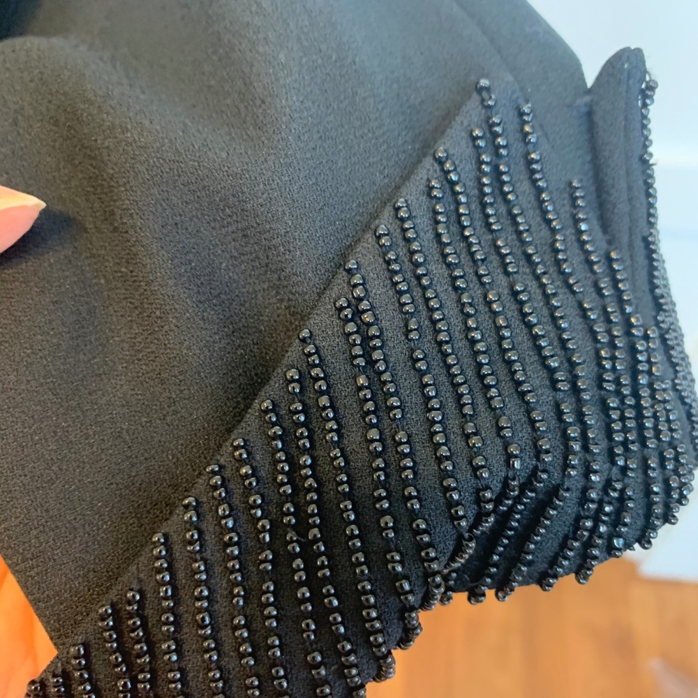 Black Tuxedo,3 Piece, Black Beaded Blazer